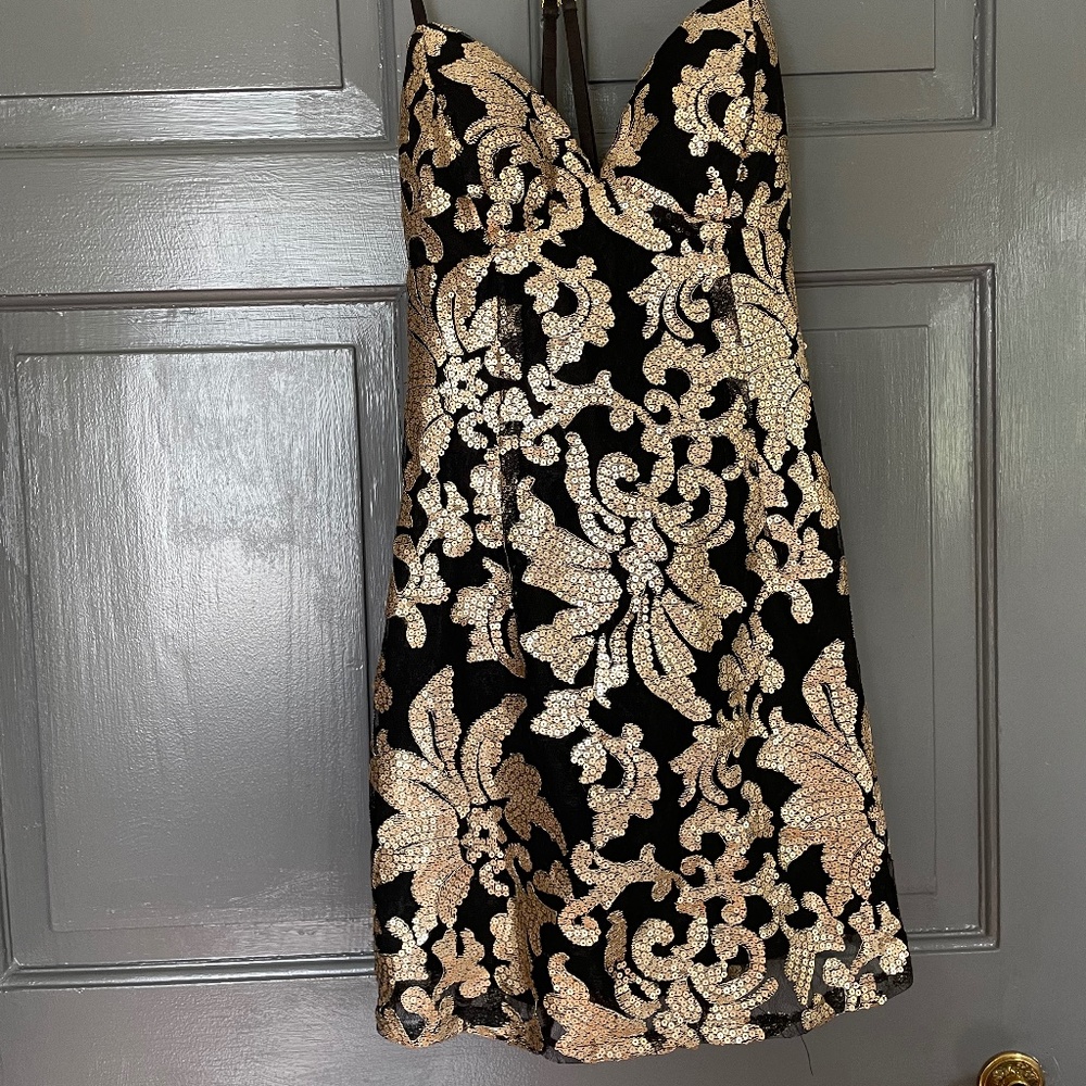 Ark & Co. Women's Sequined filigree Cocktail Dress
